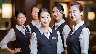 镜头下的匠心与温度 婚礼多人服务人员群像的艺术表达